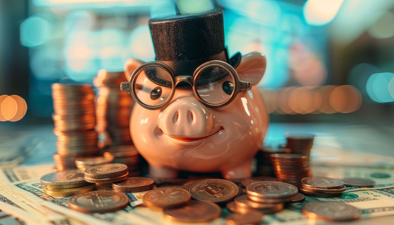 Ilustração de uma balança em tons de azul e dourado, com um lado mostrando 'Lucro Operacional Líquido' com moedas e gráficos, e o outro com 'CMPC x Investimento Operacional' com uma calculadora e ícones de capital de sócios e terceiros. Ao fundo, uma equação do CMPC (Wd x Kd(1-t) + Wp x Kp) em um quadro e um Balanço Patrimonial destacando ativos e financiamentos espontâneos
